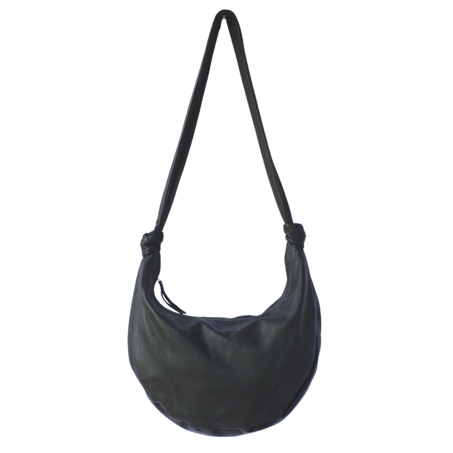 Black leather crossbody bag, Soft leather handbag, black leather shoulder bag