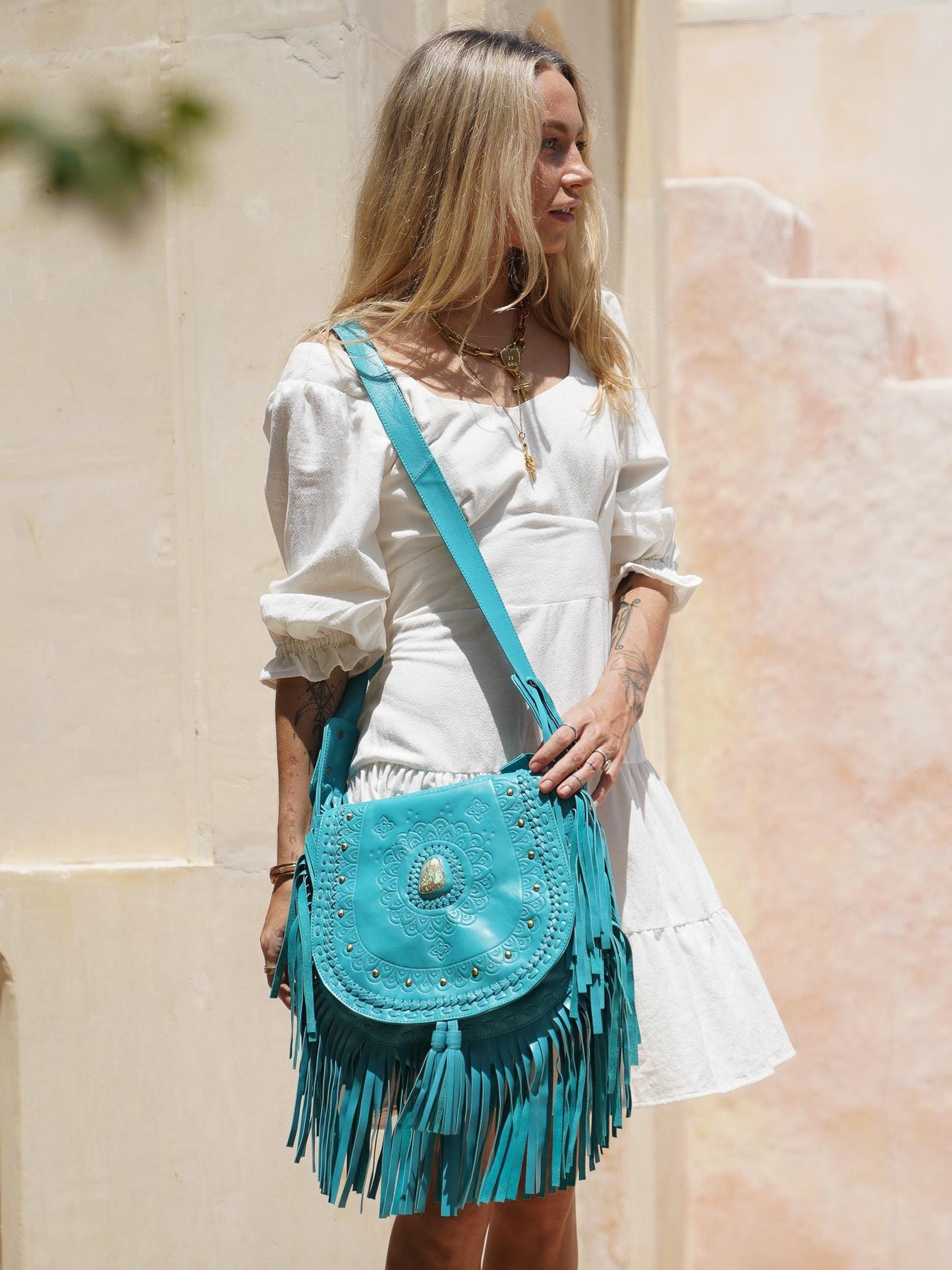 Texas Crossbody Azure Blue