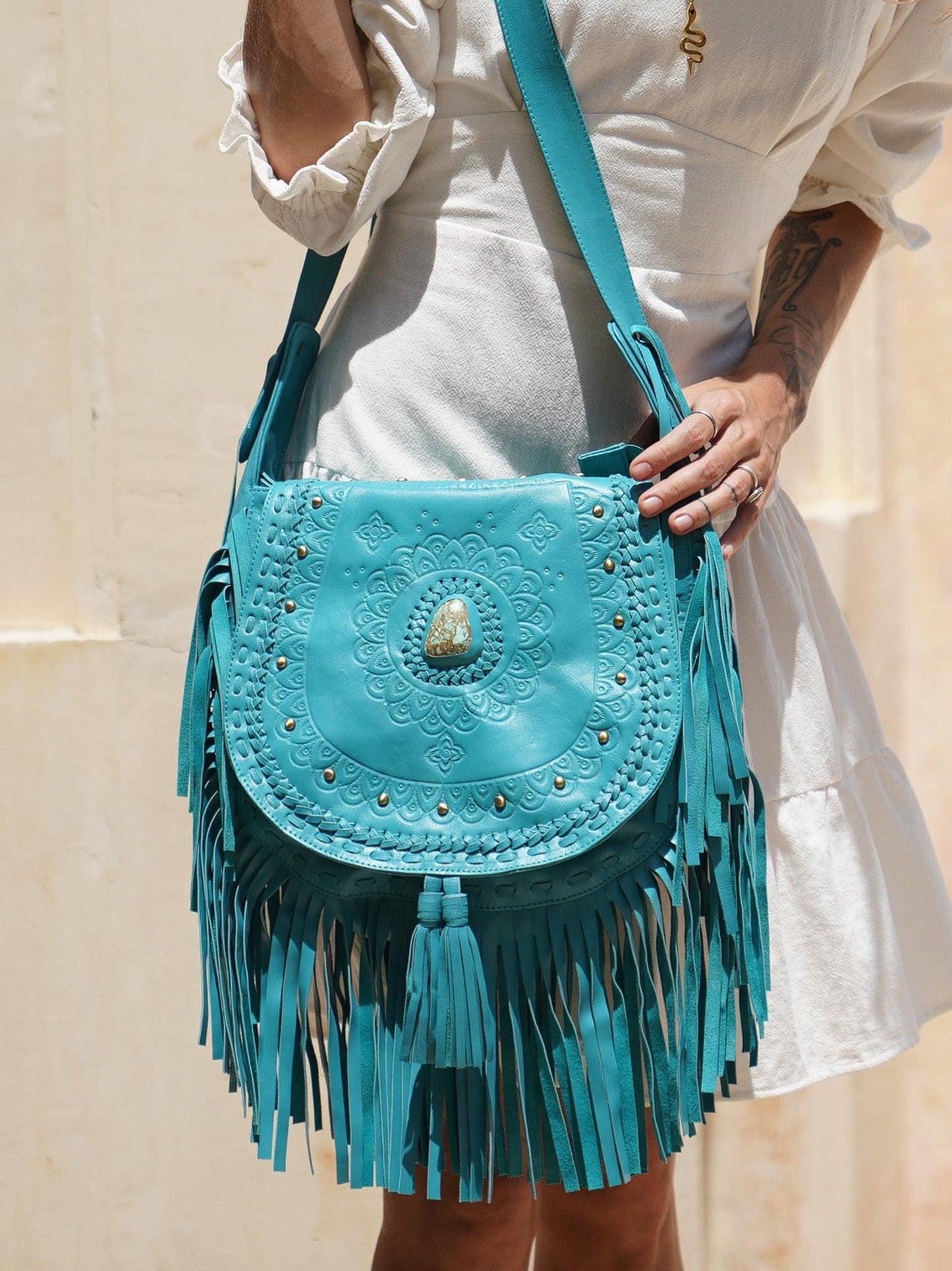 Texas Crossbody Azure Blue